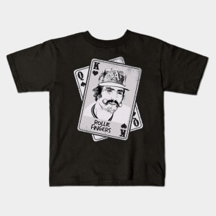 Retro Rollie Fingers 80s Card Style Kids T-Shirt